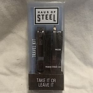Haus Or Steel Nail Clipper Tweezers Set